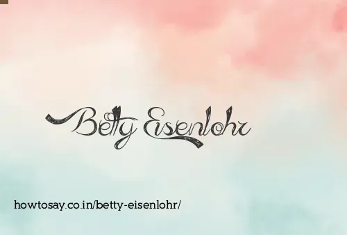 Betty Eisenlohr