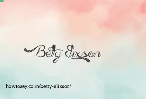 Betty Elixson