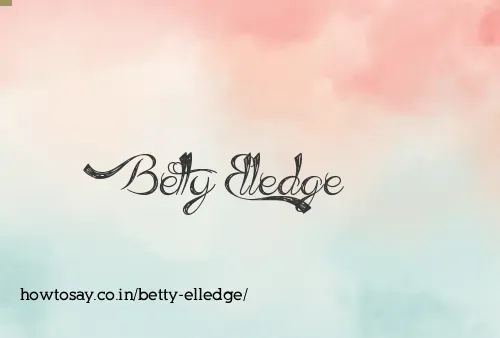 Betty Elledge