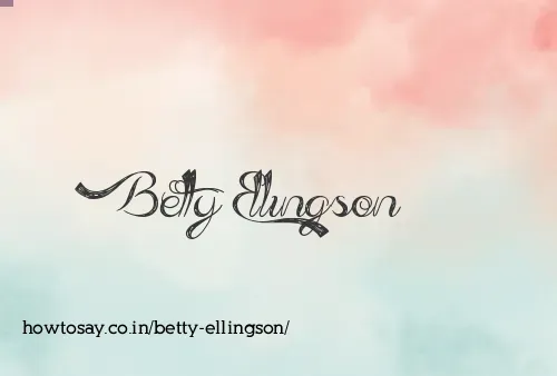Betty Ellingson