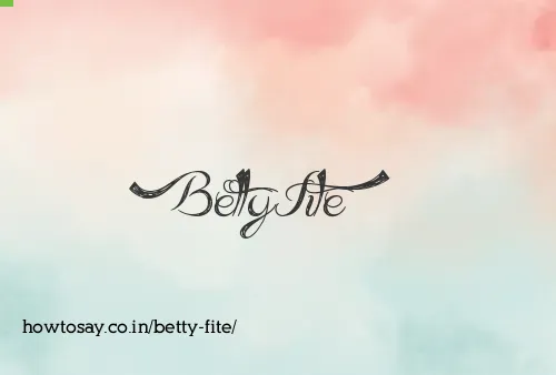 Betty Fite