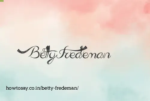 Betty Fredeman
