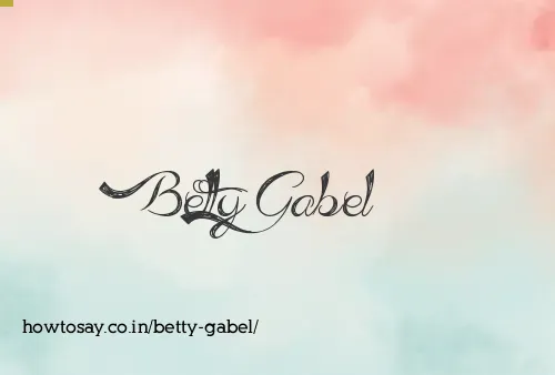 Betty Gabel