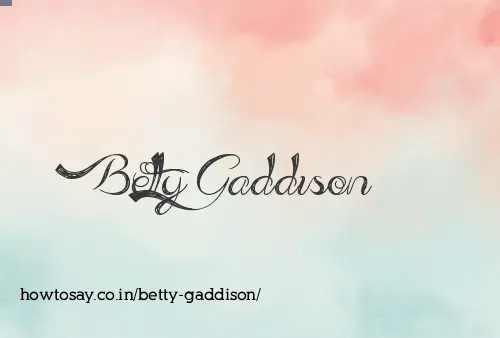 Betty Gaddison