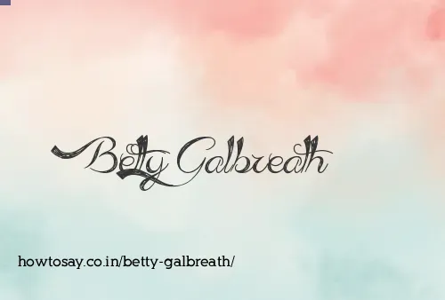 Betty Galbreath