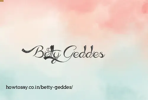 Betty Geddes