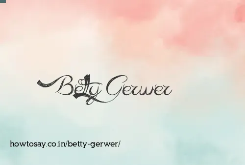 Betty Gerwer