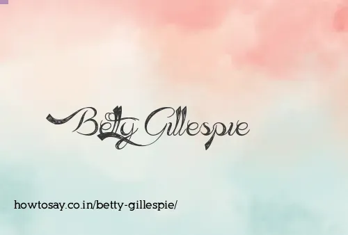 Betty Gillespie