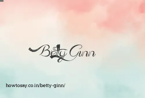 Betty Ginn
