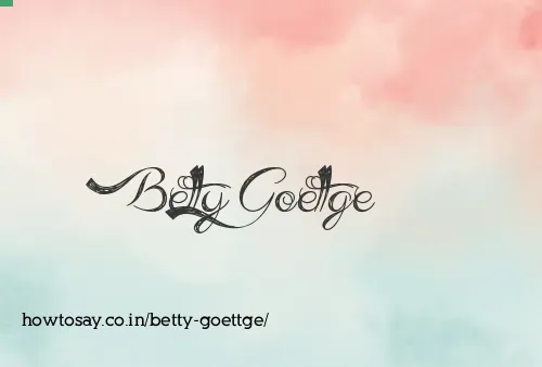 Betty Goettge