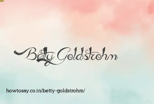 Betty Goldstrohm