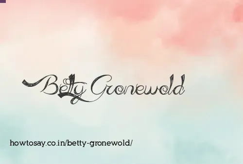 Betty Gronewold