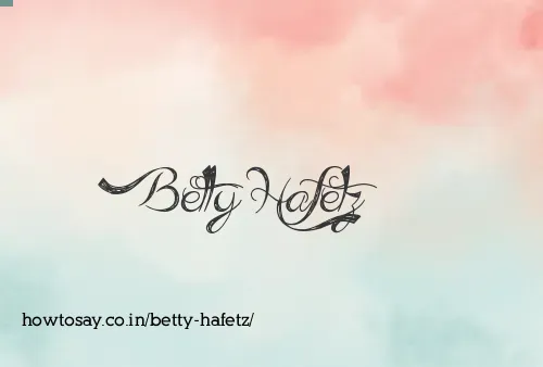 Betty Hafetz