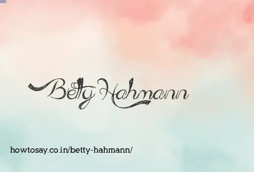 Betty Hahmann