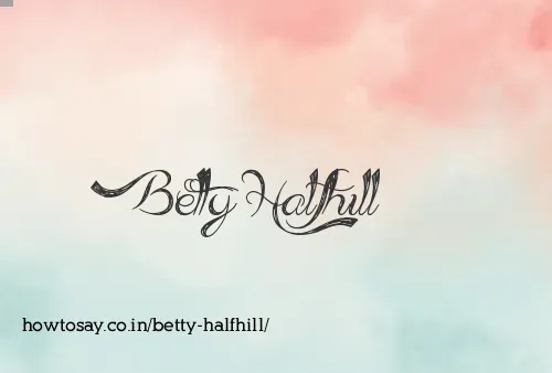 Betty Halfhill