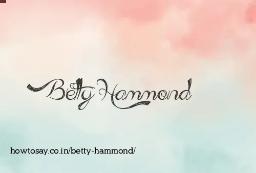 Betty Hammond
