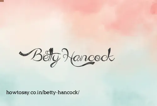 Betty Hancock