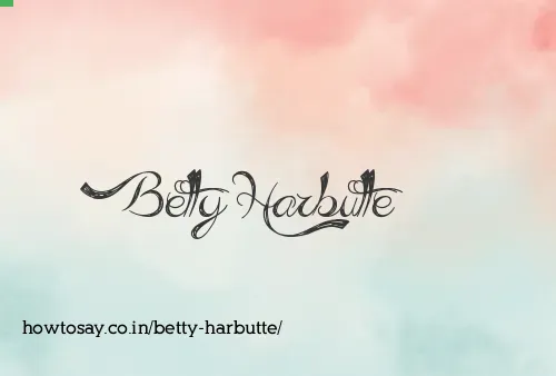 Betty Harbutte