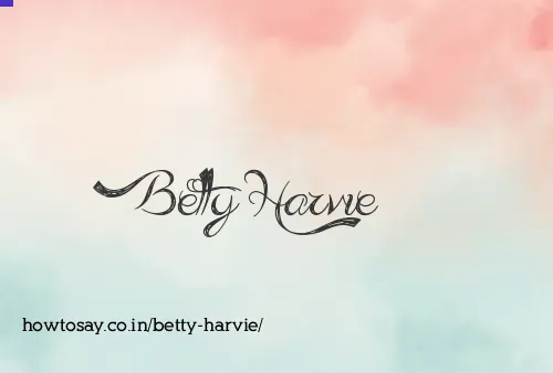 Betty Harvie