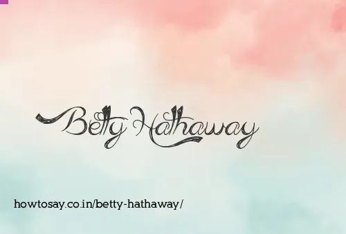 Betty Hathaway