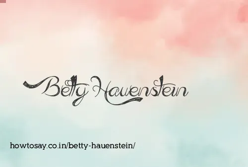 Betty Hauenstein