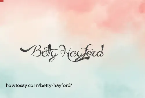 Betty Hayford
