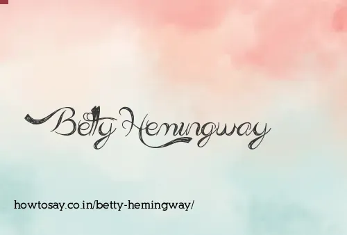 Betty Hemingway