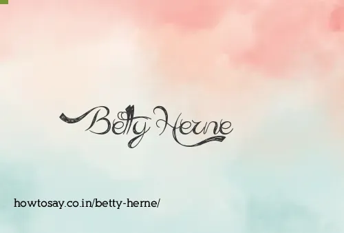 Betty Herne