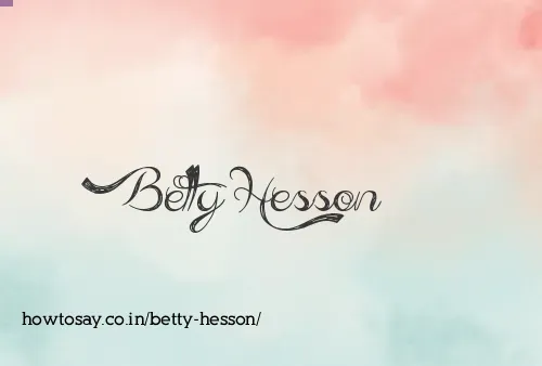 Betty Hesson