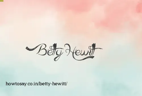 Betty Hewitt