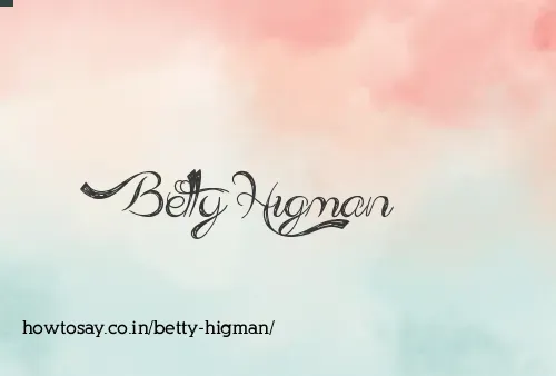 Betty Higman