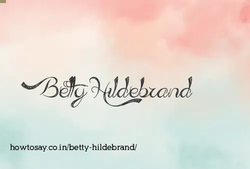 Betty Hildebrand