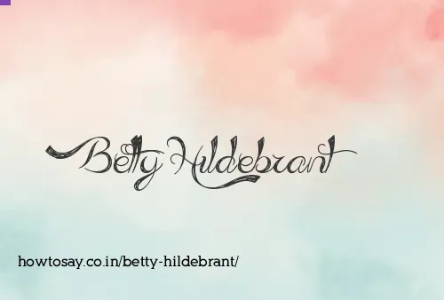 Betty Hildebrant