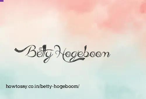 Betty Hogeboom