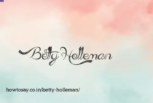 Betty Holleman