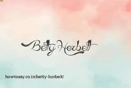 Betty Horbelt