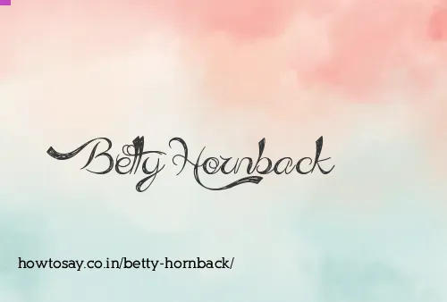 Betty Hornback