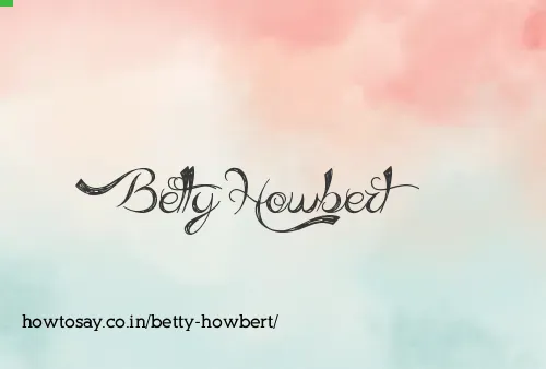 Betty Howbert