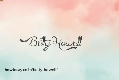 Betty Howell
