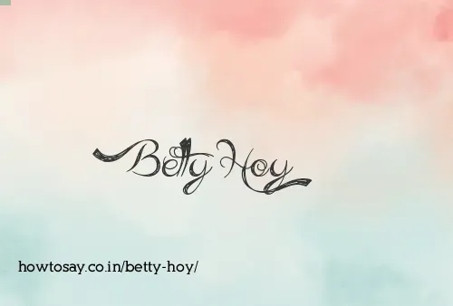 Betty Hoy