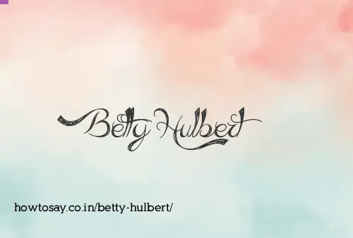 Betty Hulbert