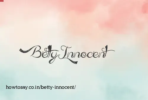 Betty Innocent