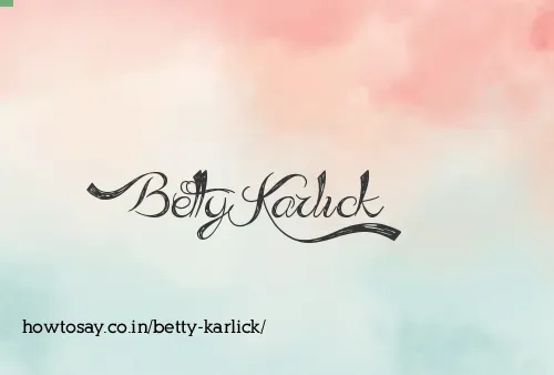 Betty Karlick