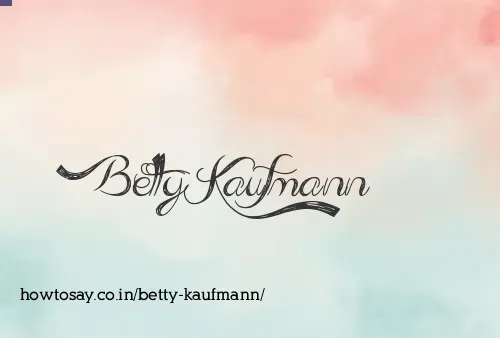 Betty Kaufmann