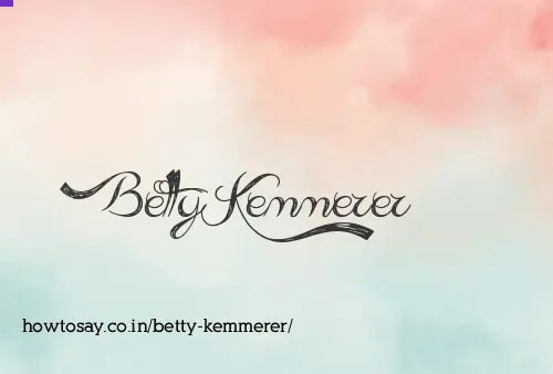 Betty Kemmerer
