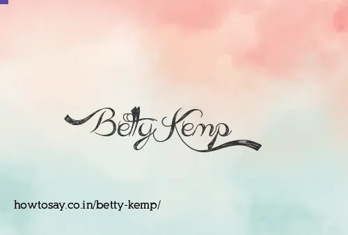 Betty Kemp