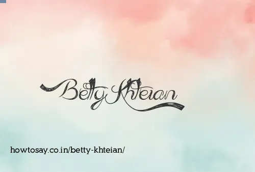 Betty Khteian