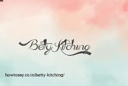 Betty Kitching