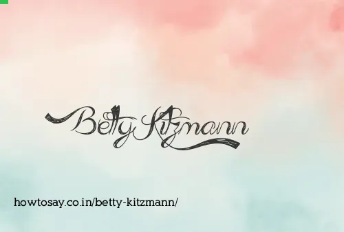 Betty Kitzmann