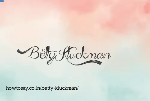 Betty Kluckman